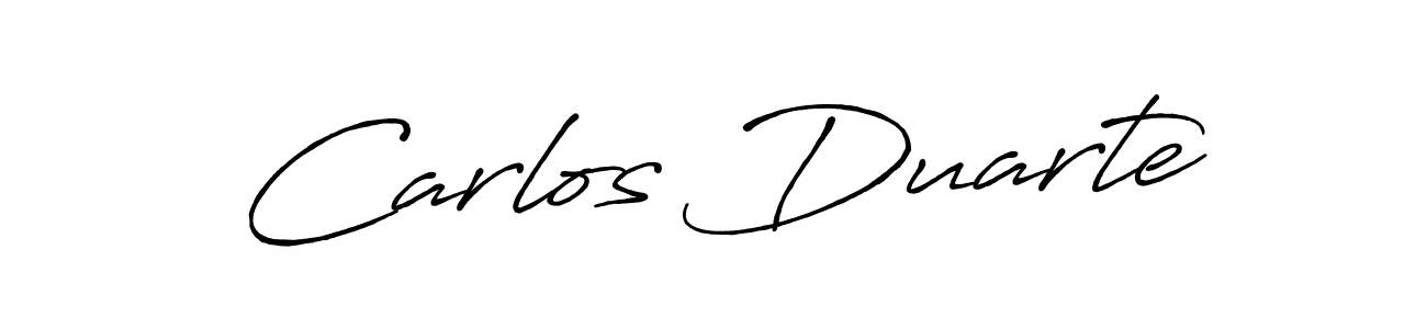 Create a beautiful signature design for name Carlos Duarte. With this signature (Antro_Vectra_Bolder) fonts, you can make a handwritten signature for free. Carlos Duarte signature style 7 images and pictures png