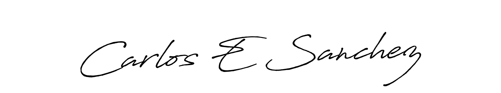 if you are searching for the best signature style for your name Carlos E Sanchez. so please give up your signature search. here we have designed multiple signature styles  using Antro_Vectra_Bolder. Carlos E Sanchez signature style 7 images and pictures png