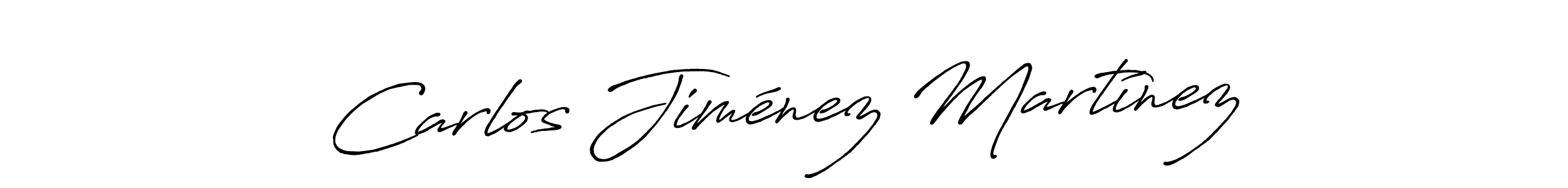 Make a beautiful signature design for name Carlos Jiménez Martínez. With this signature (Antro_Vectra_Bolder) style, you can create a handwritten signature for free. Carlos Jiménez Martínez signature style 7 images and pictures png