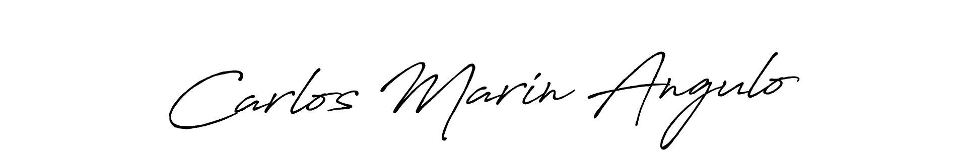 Create a beautiful signature design for name Carlos Marin Angulo. With this signature (Antro_Vectra_Bolder) fonts, you can make a handwritten signature for free. Carlos Marin Angulo signature style 7 images and pictures png