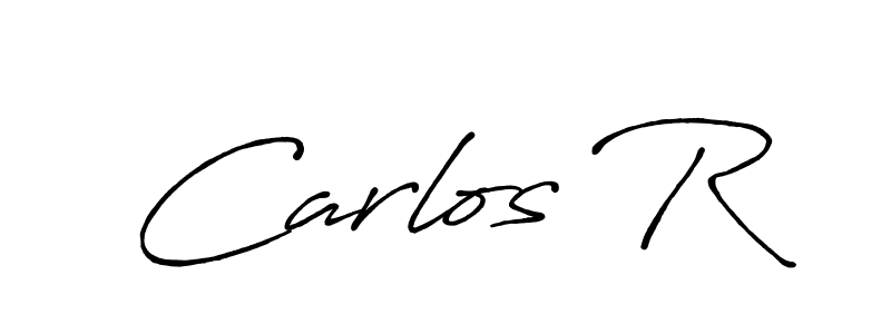 You should practise on your own different ways (Antro_Vectra_Bolder) to write your name (Carlos R) in signature. don't let someone else do it for you. Carlos R signature style 7 images and pictures png