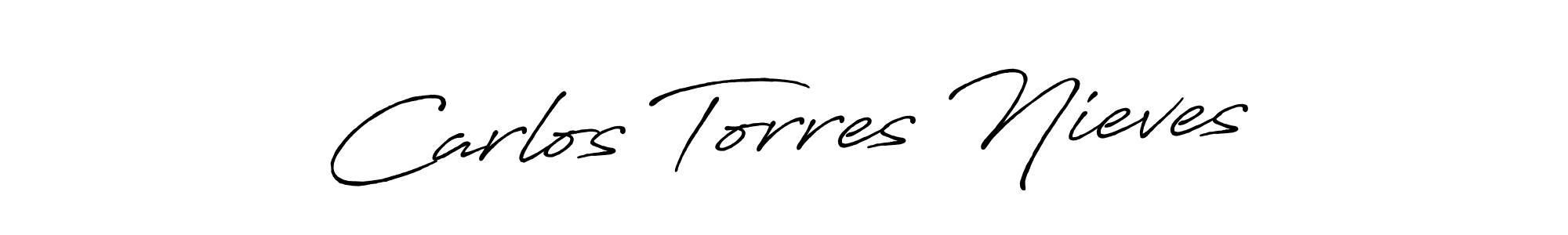 Antro_Vectra_Bolder is a professional signature style that is perfect for those who want to add a touch of class to their signature. It is also a great choice for those who want to make their signature more unique. Get Carlos Torres Nieves name to fancy signature for free. Carlos Torres Nieves signature style 7 images and pictures png