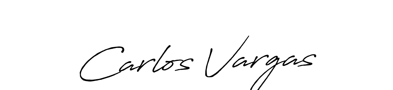 How to make Carlos Vargas name signature. Use Antro_Vectra_Bolder style for creating short signs online. This is the latest handwritten sign. Carlos Vargas signature style 7 images and pictures png