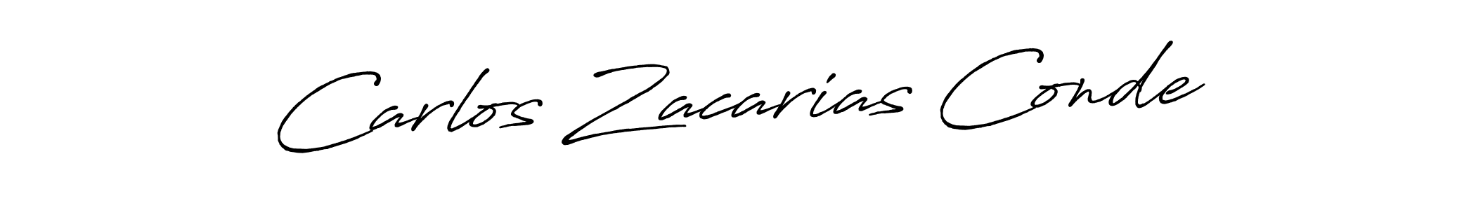 How to make Carlos Zacarias Conde name signature. Use Antro_Vectra_Bolder style for creating short signs online. This is the latest handwritten sign. Carlos Zacarias Conde signature style 7 images and pictures png