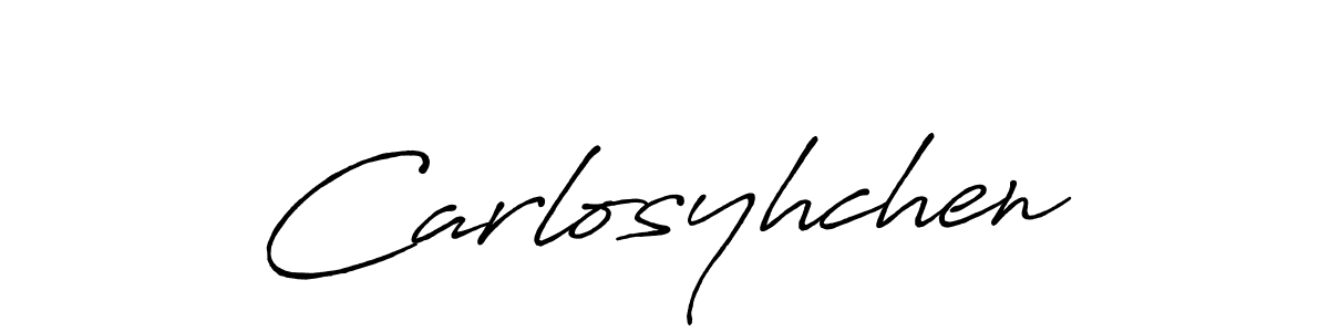 Carlosyhchen stylish signature style. Best Handwritten Sign (Antro_Vectra_Bolder) for my name. Handwritten Signature Collection Ideas for my name Carlosyhchen. Carlosyhchen signature style 7 images and pictures png