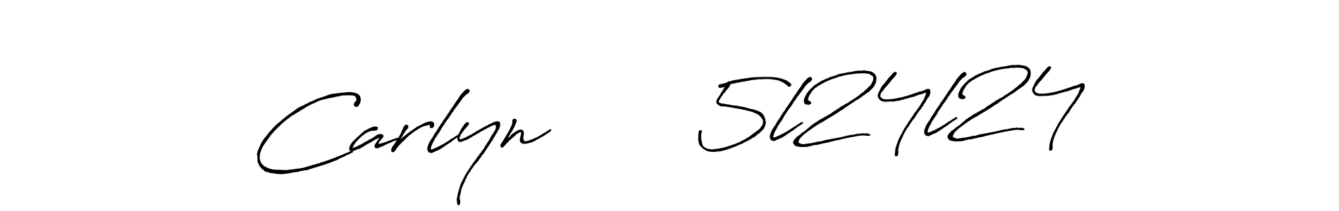 Similarly Antro_Vectra_Bolder is the best handwritten signature design. Signature creator online .You can use it as an online autograph creator for name Carlyn      5l24l24. Carlyn      5l24l24 signature style 7 images and pictures png