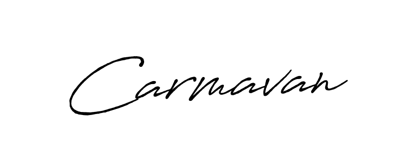 Use a signature maker to create a handwritten signature online. With this signature software, you can design (Antro_Vectra_Bolder) your own signature for name Carmavan. Carmavan signature style 7 images and pictures png