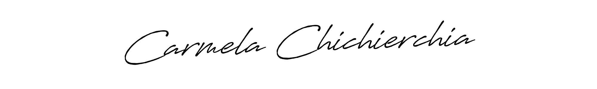 It looks lik you need a new signature style for name Carmela Chichierchia. Design unique handwritten (Antro_Vectra_Bolder) signature with our free signature maker in just a few clicks. Carmela Chichierchia signature style 7 images and pictures png