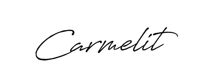 Design your own signature with our free online signature maker. With this signature software, you can create a handwritten (Antro_Vectra_Bolder) signature for name Carmelit. Carmelit signature style 7 images and pictures png