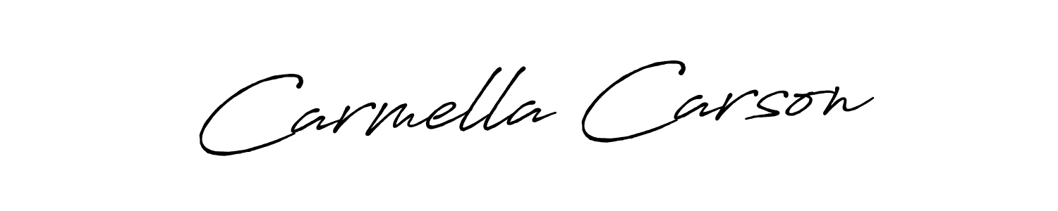 How to make Carmella Carson signature? Antro_Vectra_Bolder is a professional autograph style. Create handwritten signature for Carmella Carson name. Carmella Carson signature style 7 images and pictures png