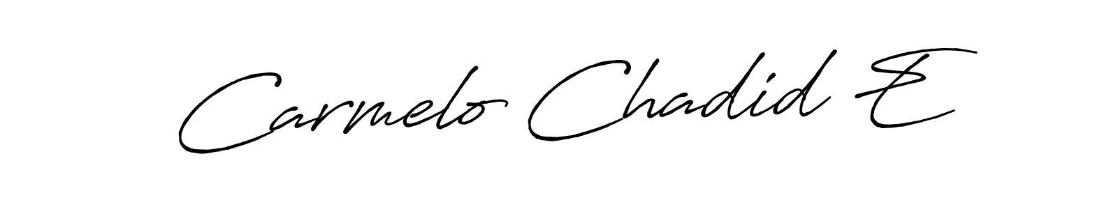 Check out images of Autograph of Carmelo Chadid E name. Actor Carmelo Chadid E Signature Style. Antro_Vectra_Bolder is a professional sign style online. Carmelo Chadid E signature style 7 images and pictures png