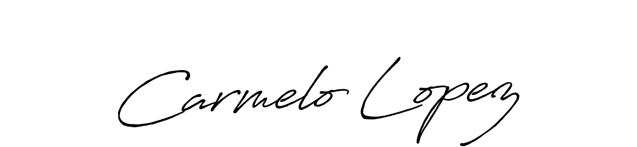 The best way (Antro_Vectra_Bolder) to make a short signature is to pick only two or three words in your name. The name Carmelo Lopez include a total of six letters. For converting this name. Carmelo Lopez signature style 7 images and pictures png