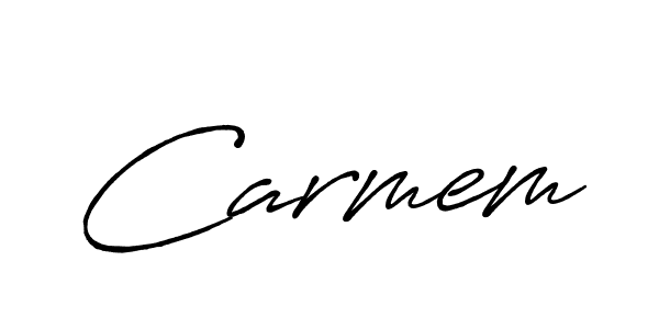 How to make Carmem name signature. Use Antro_Vectra_Bolder style for creating short signs online. This is the latest handwritten sign. Carmem signature style 7 images and pictures png