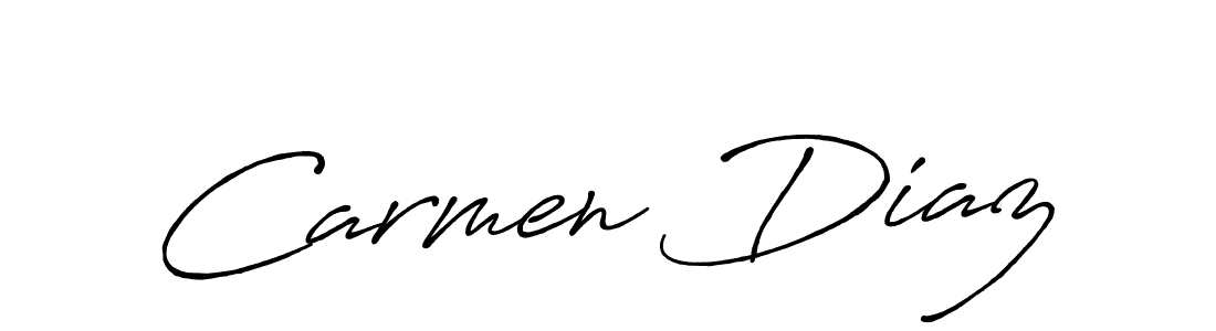 It looks lik you need a new signature style for name Carmen Diaz. Design unique handwritten (Antro_Vectra_Bolder) signature with our free signature maker in just a few clicks. Carmen Diaz signature style 7 images and pictures png