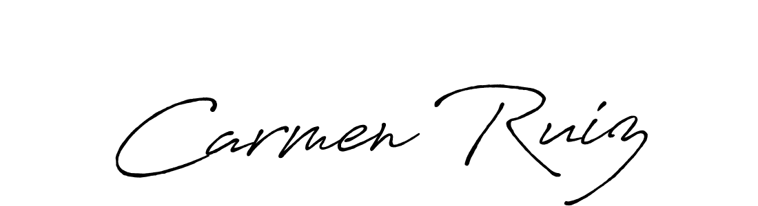 Similarly Antro_Vectra_Bolder is the best handwritten signature design. Signature creator online .You can use it as an online autograph creator for name Carmen Ruiz. Carmen Ruiz signature style 7 images and pictures png