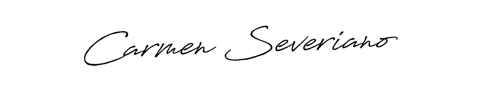 It looks lik you need a new signature style for name Carmen Severiano. Design unique handwritten (Antro_Vectra_Bolder) signature with our free signature maker in just a few clicks. Carmen Severiano signature style 7 images and pictures png