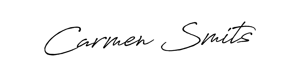 Make a beautiful signature design for name Carmen Smits. Use this online signature maker to create a handwritten signature for free. Carmen Smits signature style 7 images and pictures png