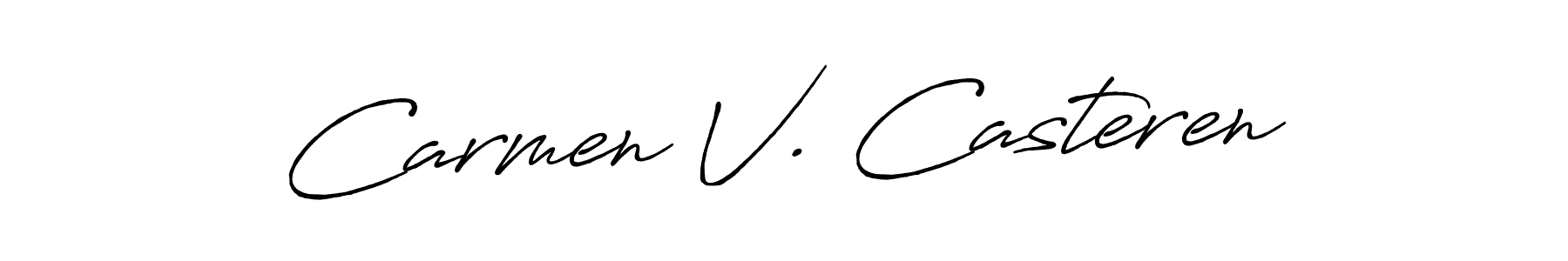 You should practise on your own different ways (Antro_Vectra_Bolder) to write your name (Carmen V. Casteren) in signature. don't let someone else do it for you. Carmen V. Casteren signature style 7 images and pictures png