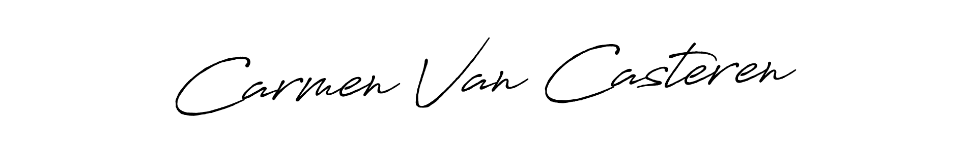 The best way (Antro_Vectra_Bolder) to make a short signature is to pick only two or three words in your name. The name Carmen Van Casteren include a total of six letters. For converting this name. Carmen Van Casteren signature style 7 images and pictures png