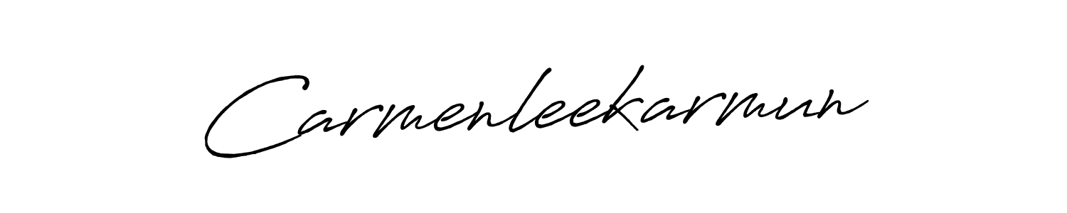 Similarly Antro_Vectra_Bolder is the best handwritten signature design. Signature creator online .You can use it as an online autograph creator for name Carmenleekarmun. Carmenleekarmun signature style 7 images and pictures png