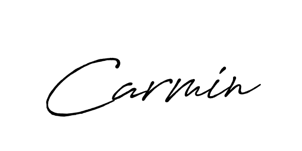 Carmin stylish signature style. Best Handwritten Sign (Antro_Vectra_Bolder) for my name. Handwritten Signature Collection Ideas for my name Carmin. Carmin signature style 7 images and pictures png