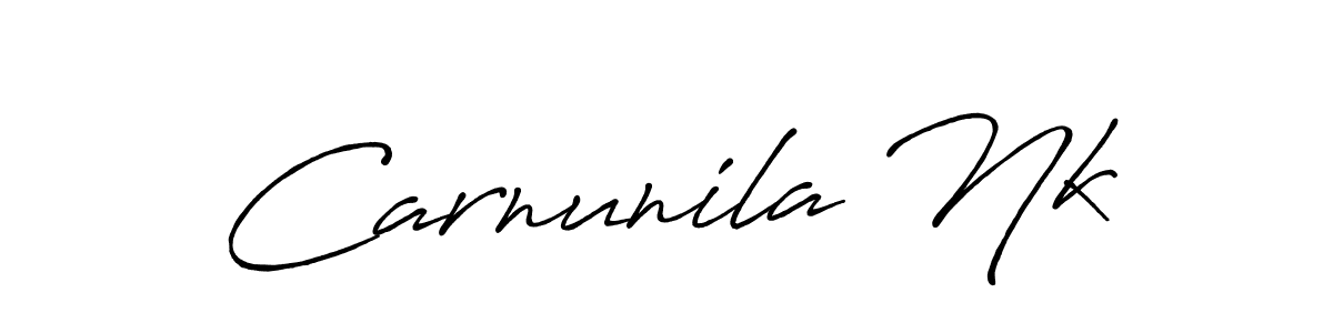 Similarly Antro_Vectra_Bolder is the best handwritten signature design. Signature creator online .You can use it as an online autograph creator for name Carnunila Nk. Carnunila Nk signature style 7 images and pictures png