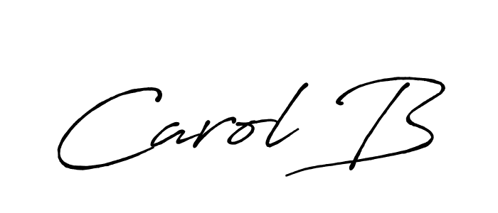 Make a beautiful signature design for name Carol B. With this signature (Antro_Vectra_Bolder) style, you can create a handwritten signature for free. Carol B signature style 7 images and pictures png