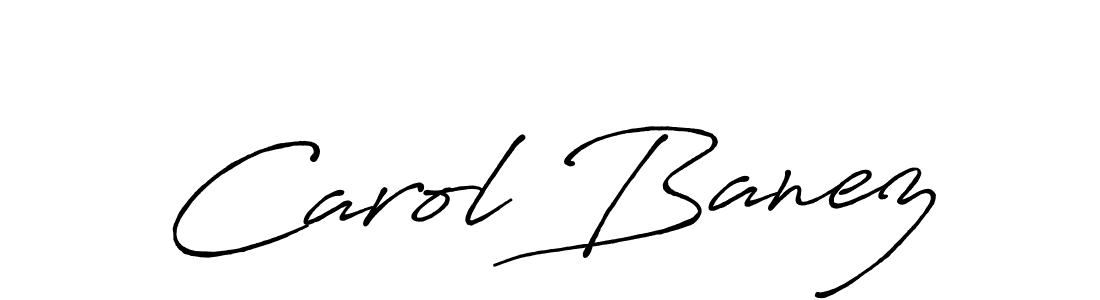 How to make Carol Banez name signature. Use Antro_Vectra_Bolder style for creating short signs online. This is the latest handwritten sign. Carol Banez signature style 7 images and pictures png
