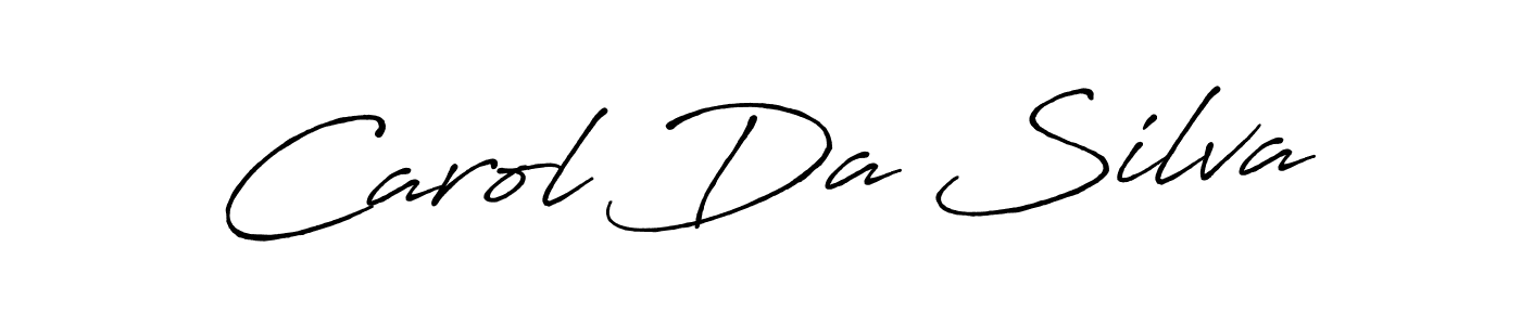 Carol Da Silva stylish signature style. Best Handwritten Sign (Antro_Vectra_Bolder) for my name. Handwritten Signature Collection Ideas for my name Carol Da Silva. Carol Da Silva signature style 7 images and pictures png