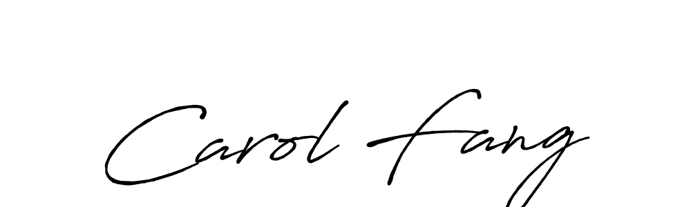 How to make Carol Fang name signature. Use Antro_Vectra_Bolder style for creating short signs online. This is the latest handwritten sign. Carol Fang signature style 7 images and pictures png