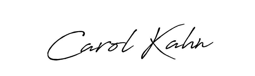 Use a signature maker to create a handwritten signature online. With this signature software, you can design (Antro_Vectra_Bolder) your own signature for name Carol Kahn. Carol Kahn signature style 7 images and pictures png