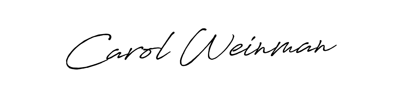 Use a signature maker to create a handwritten signature online. With this signature software, you can design (Antro_Vectra_Bolder) your own signature for name Carol Weinman. Carol Weinman signature style 7 images and pictures png