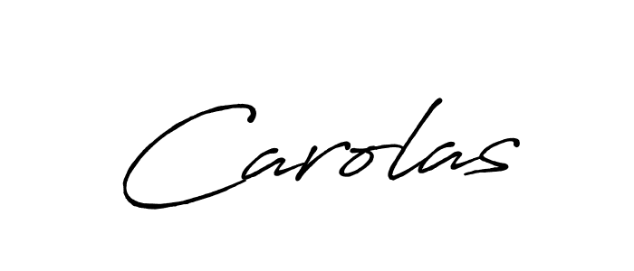 Also You can easily find your signature by using the search form. We will create Carolas name handwritten signature images for you free of cost using Antro_Vectra_Bolder sign style. Carolas signature style 7 images and pictures png