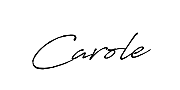 Design your own signature with our free online signature maker. With this signature software, you can create a handwritten (Antro_Vectra_Bolder) signature for name Carole. Carole signature style 7 images and pictures png