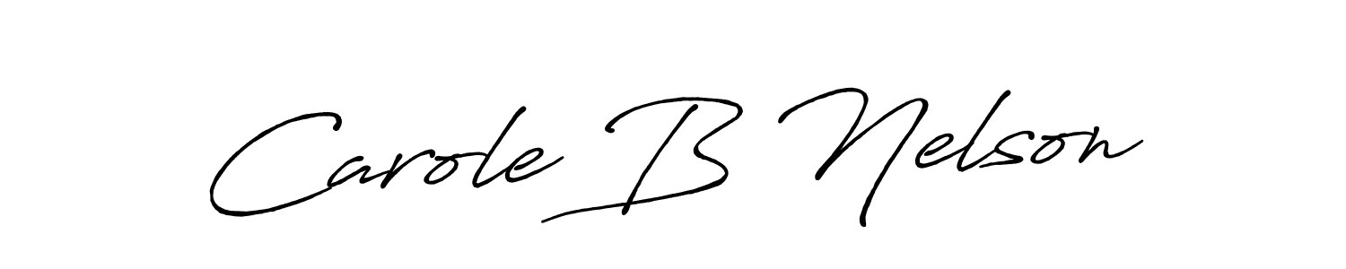 Use a signature maker to create a handwritten signature online. With this signature software, you can design (Antro_Vectra_Bolder) your own signature for name Carole B Nelson. Carole B Nelson signature style 7 images and pictures png