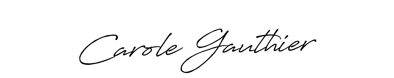 Make a short Carole Gauthier signature style. Manage your documents anywhere anytime using Antro_Vectra_Bolder. Create and add eSignatures, submit forms, share and send files easily. Carole Gauthier signature style 7 images and pictures png