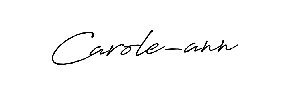 Create a beautiful signature design for name Carole-ann. With this signature (Antro_Vectra_Bolder) fonts, you can make a handwritten signature for free. Carole-ann signature style 7 images and pictures png