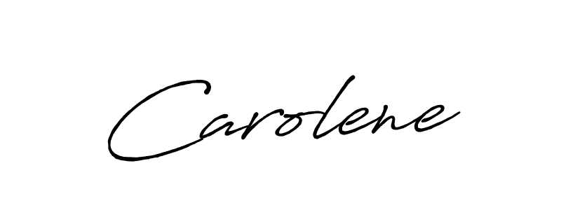 Create a beautiful signature design for name Carolene. With this signature (Antro_Vectra_Bolder) fonts, you can make a handwritten signature for free. Carolene signature style 7 images and pictures png