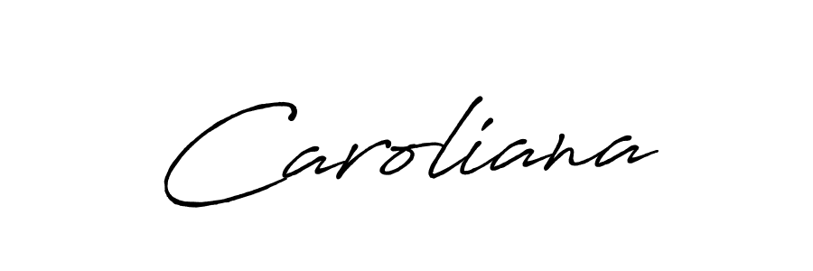 Make a beautiful signature design for name Caroliana. Use this online signature maker to create a handwritten signature for free. Caroliana signature style 7 images and pictures png