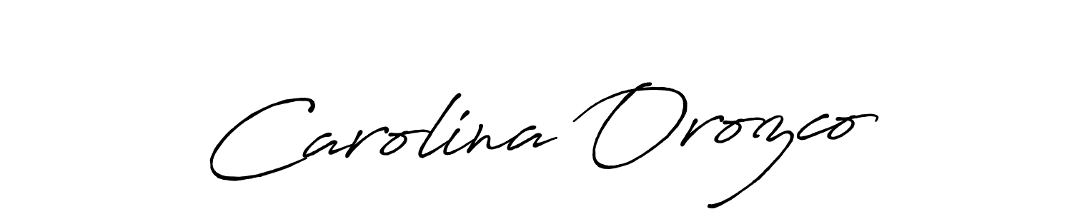 Design your own signature with our free online signature maker. With this signature software, you can create a handwritten (Antro_Vectra_Bolder) signature for name Carolina Orozco. Carolina Orozco signature style 7 images and pictures png