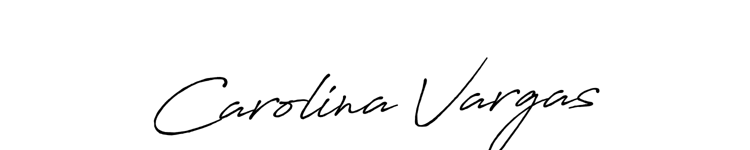 Make a beautiful signature design for name Carolina Vargas. With this signature (Antro_Vectra_Bolder) style, you can create a handwritten signature for free. Carolina Vargas signature style 7 images and pictures png