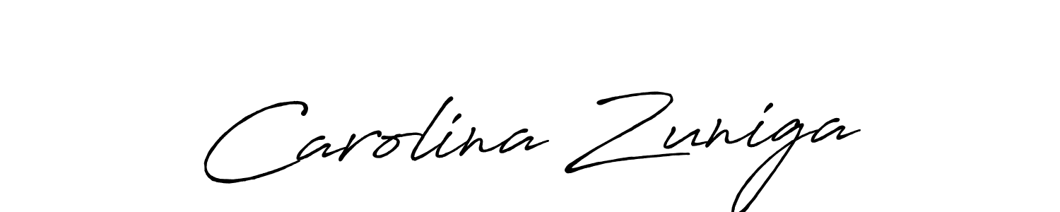 You should practise on your own different ways (Antro_Vectra_Bolder) to write your name (Carolina Zuniga) in signature. don't let someone else do it for you. Carolina Zuniga signature style 7 images and pictures png