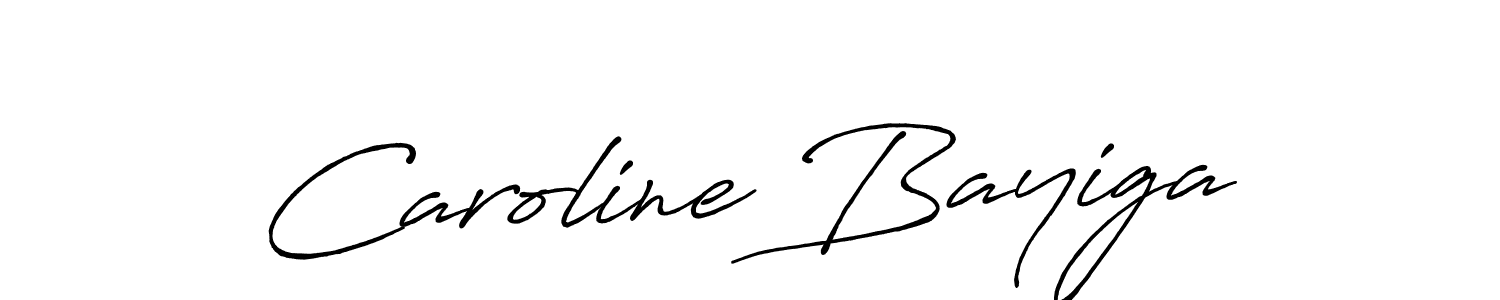 Use a signature maker to create a handwritten signature online. With this signature software, you can design (Antro_Vectra_Bolder) your own signature for name Caroline Bayiga. Caroline Bayiga signature style 7 images and pictures png