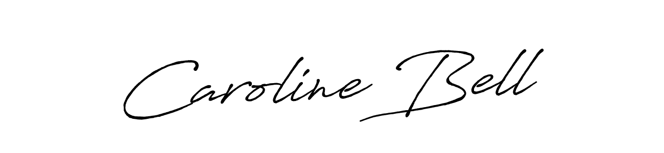 Caroline Bell stylish signature style. Best Handwritten Sign (Antro_Vectra_Bolder) for my name. Handwritten Signature Collection Ideas for my name Caroline Bell. Caroline Bell signature style 7 images and pictures png