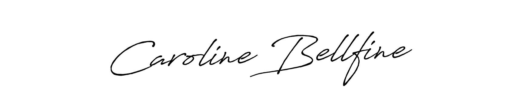 Caroline Bellfine stylish signature style. Best Handwritten Sign (Antro_Vectra_Bolder) for my name. Handwritten Signature Collection Ideas for my name Caroline Bellfine. Caroline Bellfine signature style 7 images and pictures png