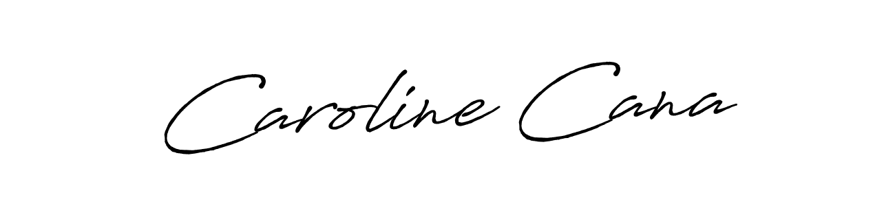 Caroline Cana stylish signature style. Best Handwritten Sign (Antro_Vectra_Bolder) for my name. Handwritten Signature Collection Ideas for my name Caroline Cana. Caroline Cana signature style 7 images and pictures png