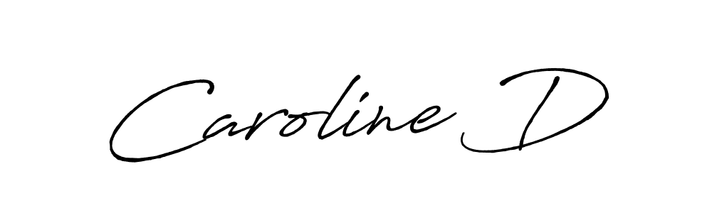 How to make Caroline D name signature. Use Antro_Vectra_Bolder style for creating short signs online. This is the latest handwritten sign. Caroline D signature style 7 images and pictures png