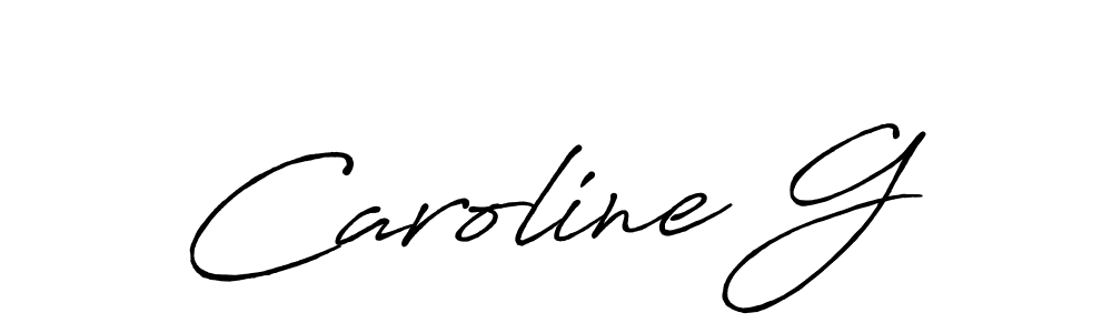 How to make Caroline G signature? Antro_Vectra_Bolder is a professional autograph style. Create handwritten signature for Caroline G name. Caroline G signature style 7 images and pictures png