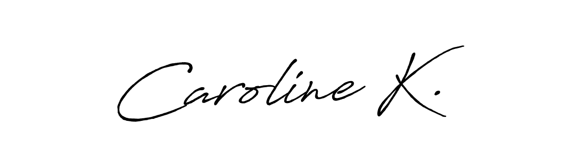 See photos of Caroline K. official signature by Spectra . Check more albums & portfolios. Read reviews & check more about Antro_Vectra_Bolder font. Caroline K. signature style 7 images and pictures png