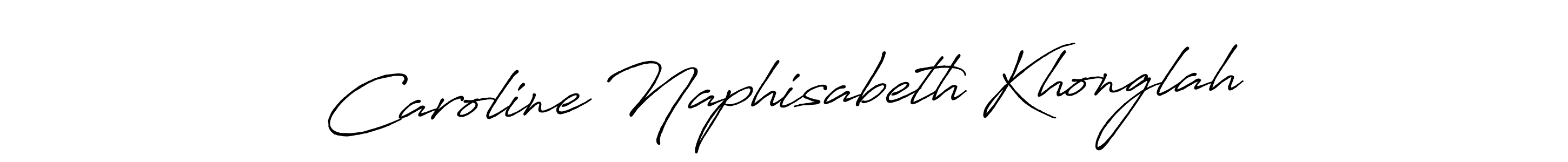 How to make Caroline Naphisabeth Khonglah signature? Antro_Vectra_Bolder is a professional autograph style. Create handwritten signature for Caroline Naphisabeth Khonglah name. Caroline Naphisabeth Khonglah signature style 7 images and pictures png